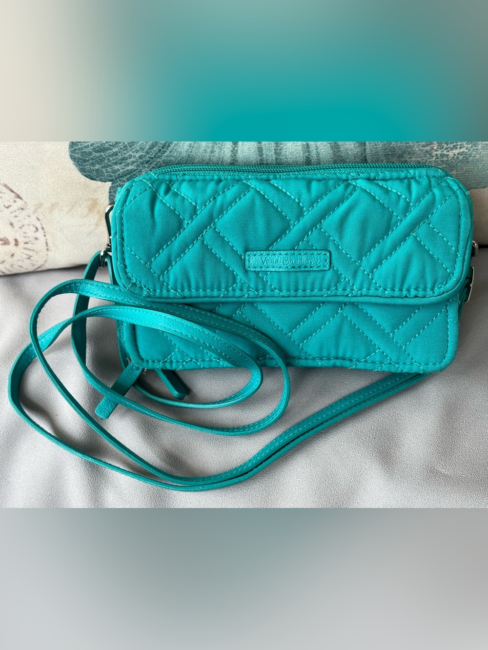 Vera Bradley Teal Quilted Crossbody